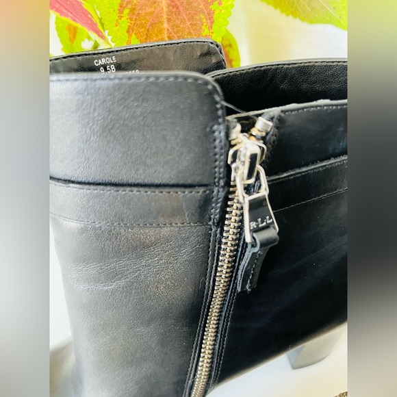 LAUREN RALPH LAUREN Ankle Boot “Carole” Buckle Straps “RLL” Designer Zipper - Picture 9 of 15